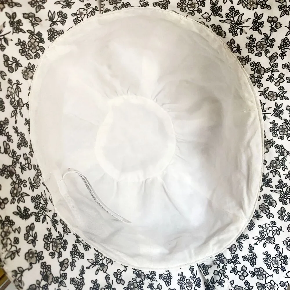 Janie and Jack Black + White Floral Sunhat w/ Bow